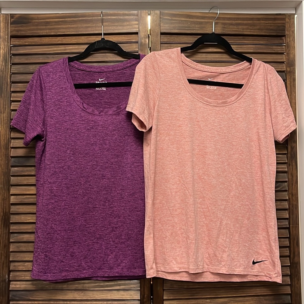 LOT OF 2 Women’s Nike dri-fit t shirt, Size Medium